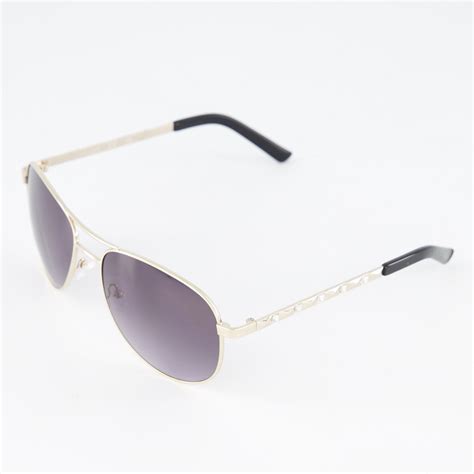 Pale Gold Tone GF0408S Aviator Sunglasses .